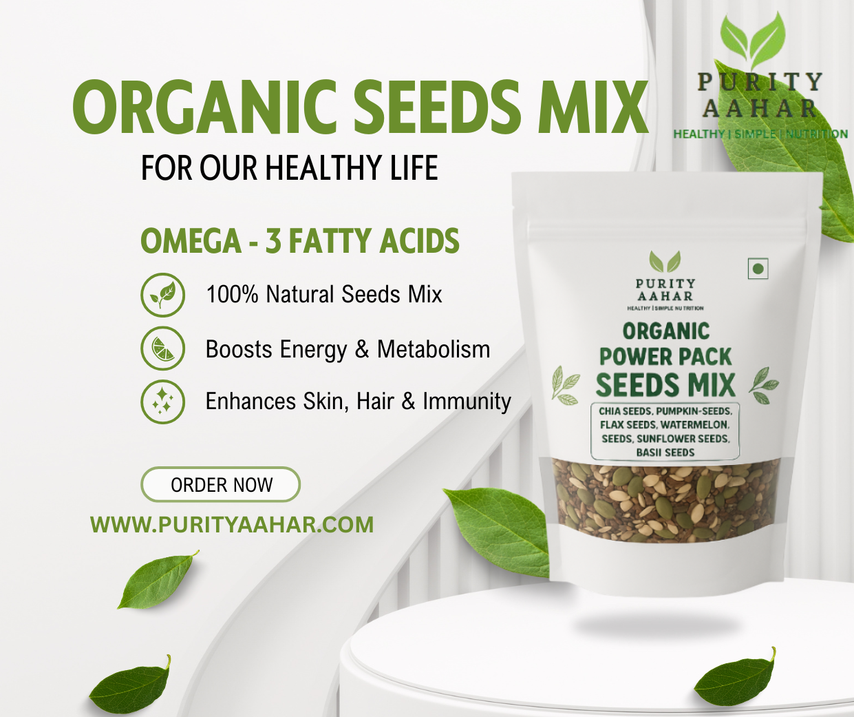 Organic Power Pack Seeds Mix