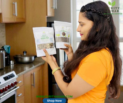 Organic Chia Seeds & Organic Power Pack Seeds Mix Combo